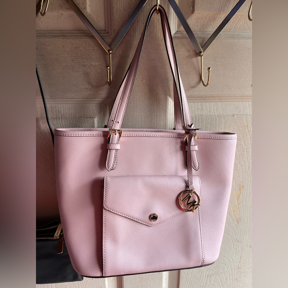 Michael Kors Light Pink Tote with Charm